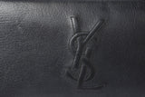 Saint Laurent- Paris Wallet Long Wallet Round Zipper Leather Black