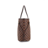 Louis Vuitton Damier Neverfull MM Tote Bag Ebene Cerise Brown Gold
