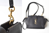 Saint Laurent- Brand Bag Shoulder Bag Mini Bag Clutch Bag Leather Black
