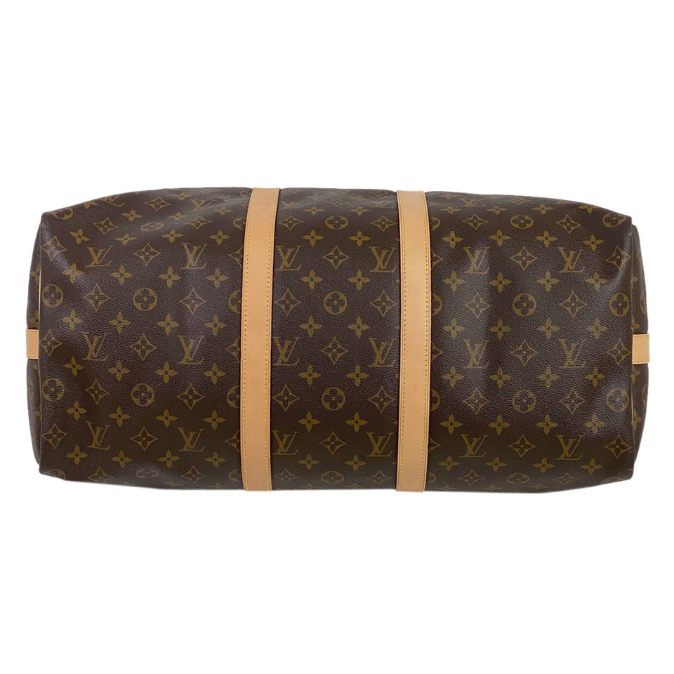 Louis Vuitton Keepall Bandouliere Boston Bag Monogram Brown