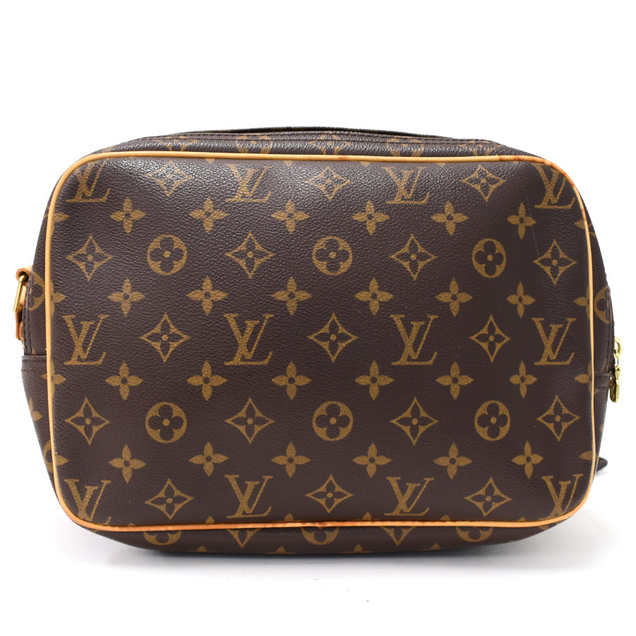 Louis Vuitton Reporter PM Shoulder Bag Monogram Brown