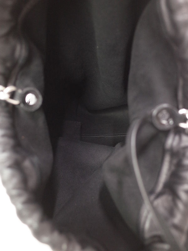 Saint Laurent- Paris Teddy Pouch Shoulder Bag Black