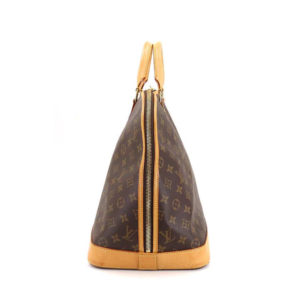 Louis Vuitton Monogram Alma Voyage MM Boston Bag Brown