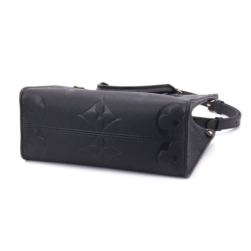 Louis Vuitton On The Go PM 2way Bag Monogram Emplant Noir Black