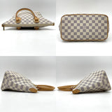 Louis Vuitton Tote Bag Damier Azur Saleya PM Handbag White Bag