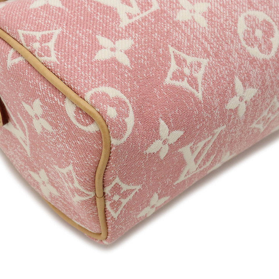 Louis Vuitton Monogram Denim Nano Speedy Handbag Mini Bag