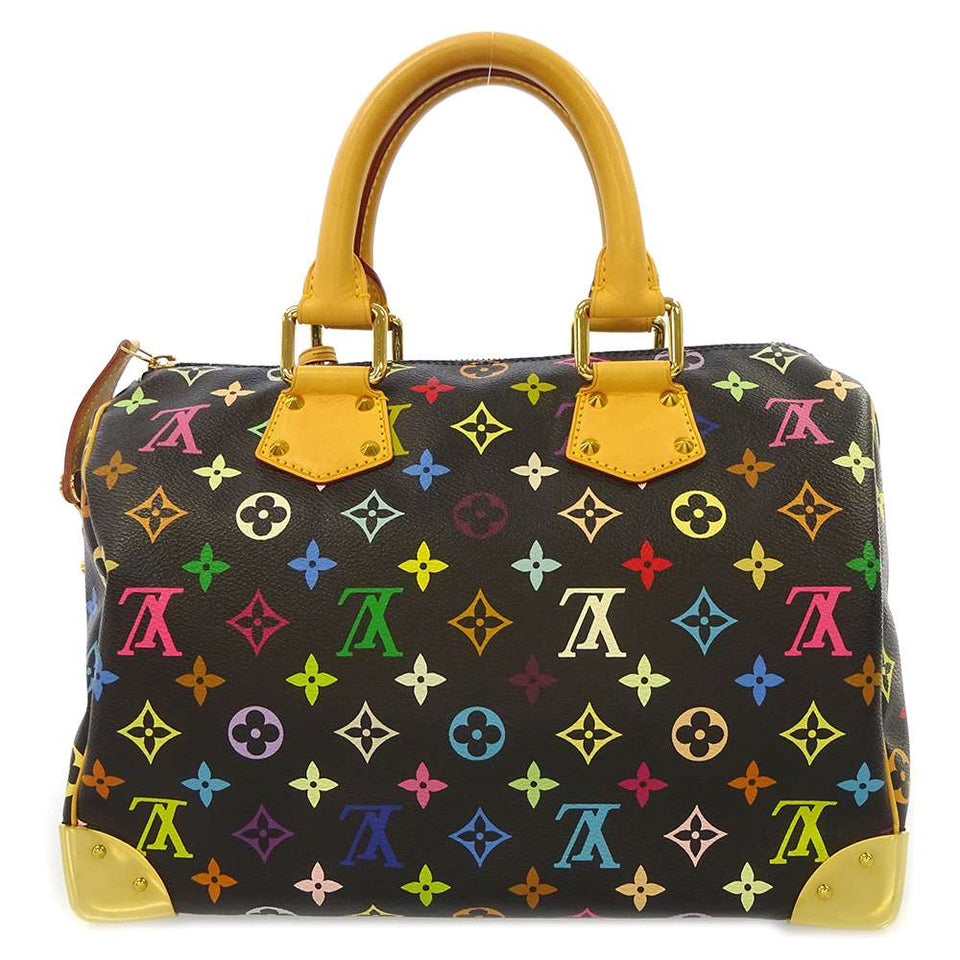Louis Vuitton Handbag Monogram Multicolor Speedy 30 Noir