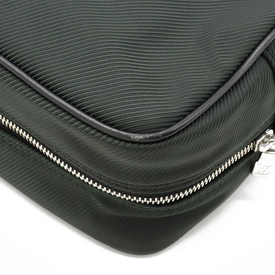 Louis Vuitton Taiga Parana Handbag Canvas Leather Ardoise Black