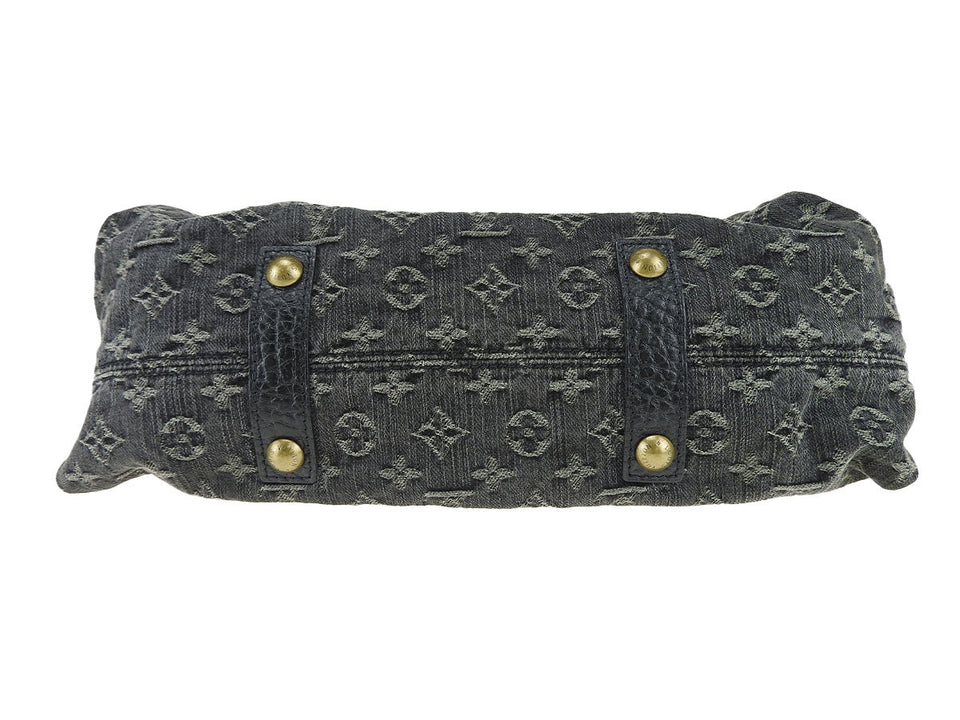 Louis Vuitton NeoCabby MM Noir Monogram Denim