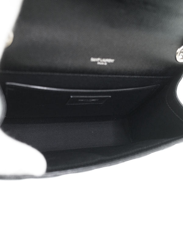 Saint Laurent- Paris Envelope Medium Chain Shoulder Bag Black