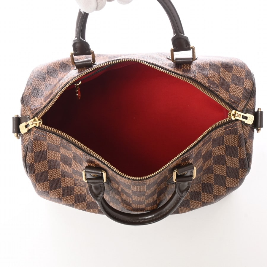 Louis Vuitton Speedy Bandouliere 30 Handbag Damier Brown