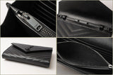 Saint Laurent- Chain Wallet Shoulder Bag Clutch Bag Leather Black