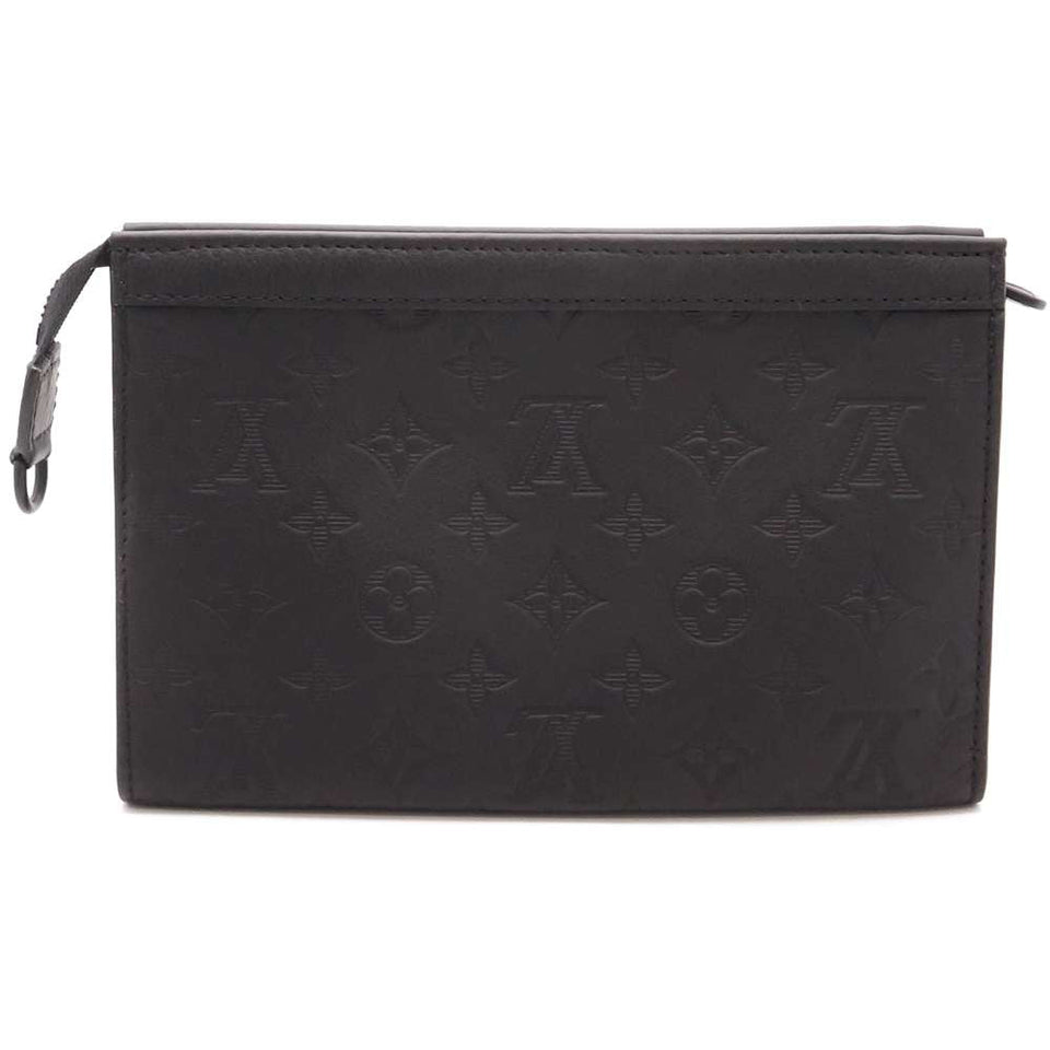 Louis Vuitton Shoulder Bag Monogram Shadow Gaston Wearable Wallet Black