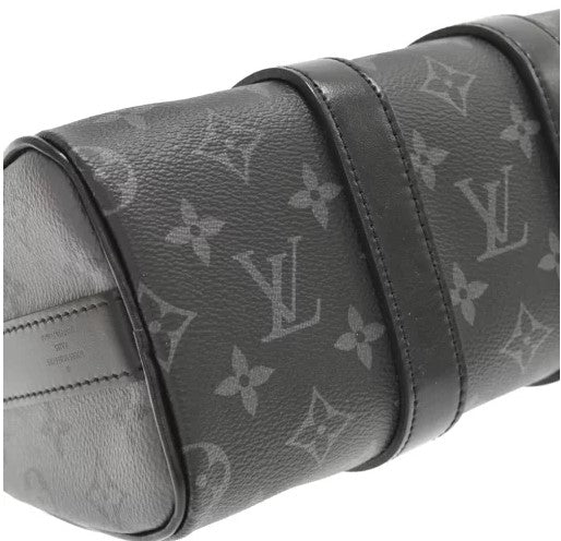 Louis Vuitton Keepall Bandouliere 25 Monogram Shoulder Bag Black