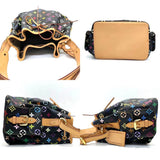 Louis Vuitton Multicolor Petite Noe Shoulder Bag Black Gold Metal Fittings