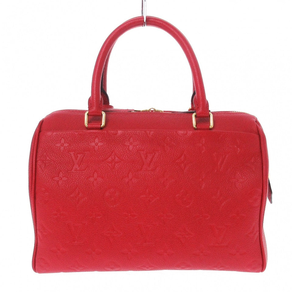 Louis Vuitton Speedy Bandouliere 25 NM Handbag Cerise Smooth Leather