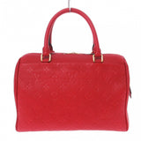 Louis Vuitton Speedy Bandouliere 25 NM Handbag Cerise Smooth Leather