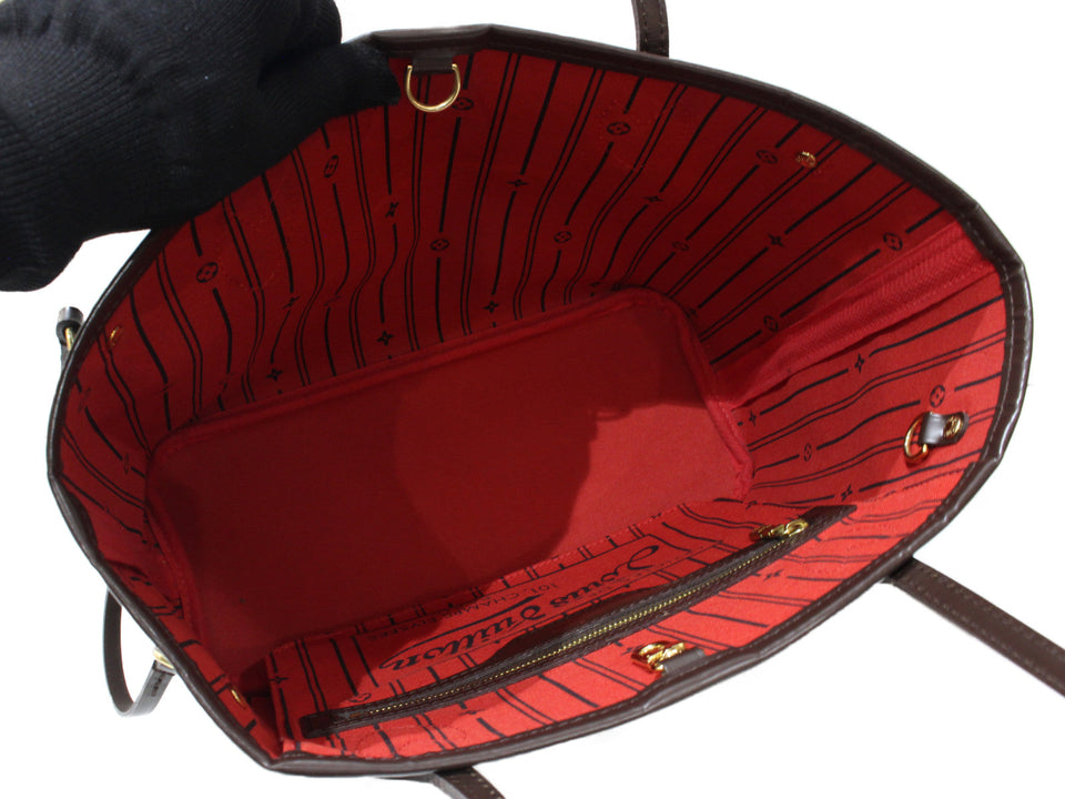 Louis Vuitton Neverfull PM Tote Bag Damier Ebene Brown