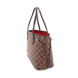 Louis Vuitton Damier Neverfull PM Tote Bag Ebene Series Brown