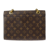 Louis Vuitton Victoire Shoulder Bag Monogram Canvas Calfskin Brown