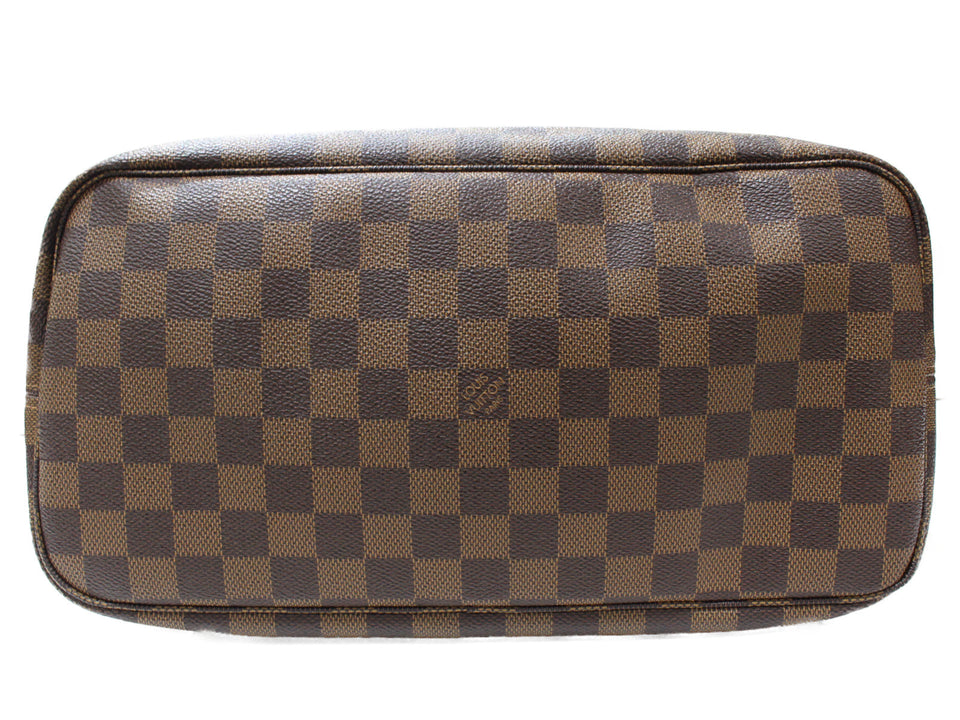 Louis Vuitton Neverfull MM Tote Bag Damier Ebene Brown