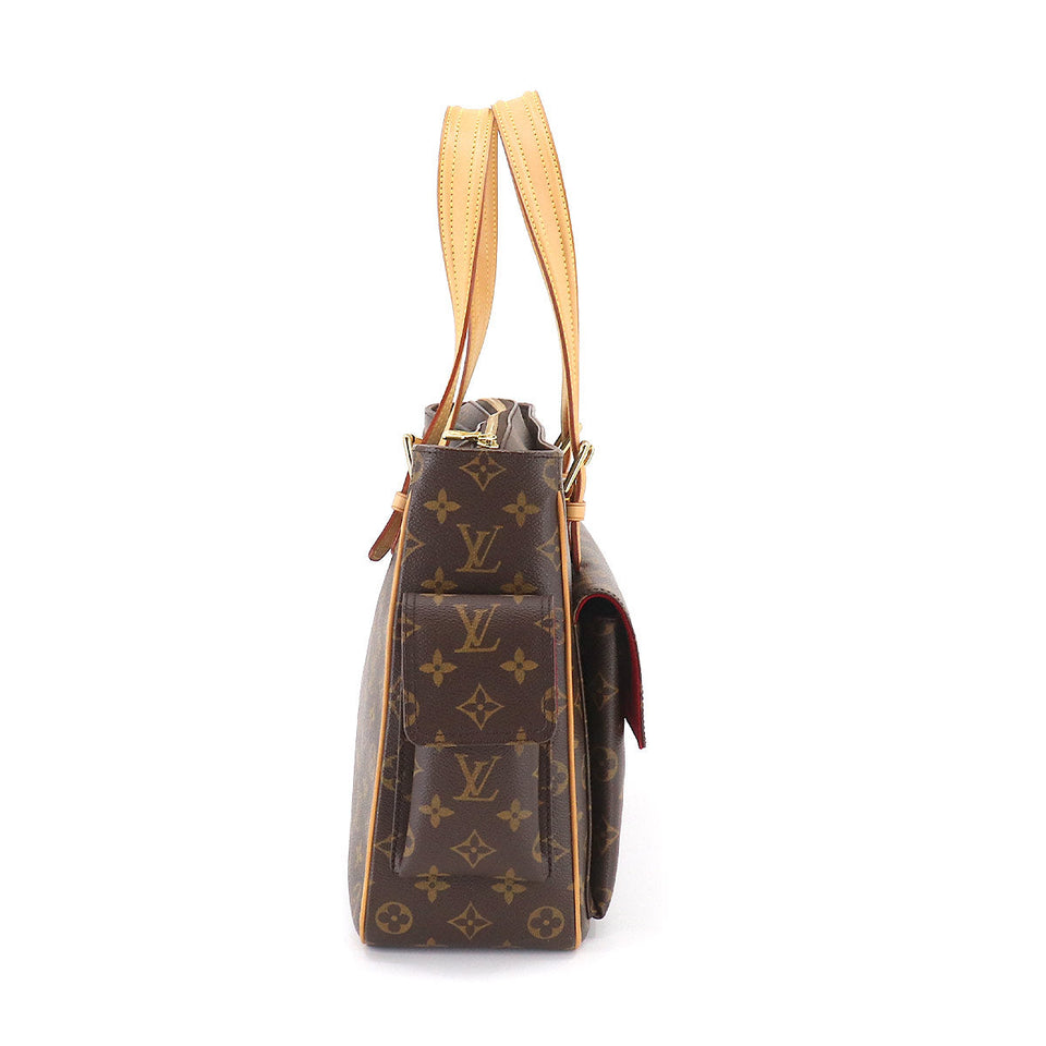 Louis Vuitton Multipli Cite Monogram Canvas Shoulder Bag Brown