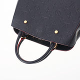 Louis Vuitton Monogram Empreinte Montaigne BB Marine Rouge