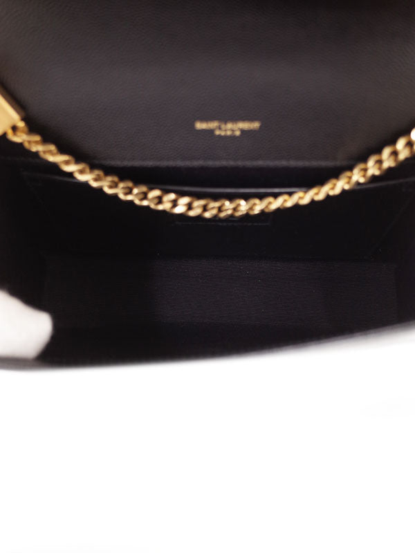 Saint Laurent- Classic Kate Monogram Satchel Chain Shoulder Bag Black
