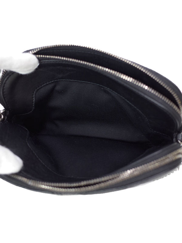 Saint Laurent- Becky Double Zip Pouch Shoulder Bag Black