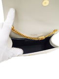 Saint Laurent- Logo Kate Chain Shoulder Bag White