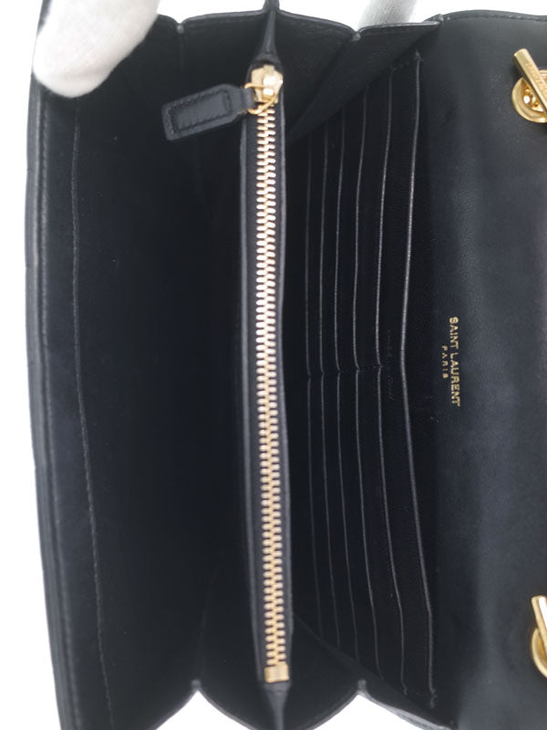 Saint Laurent- Paris Viki Chain Shoulder Bag Black