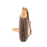 Louis Vuitton Monogram Odeon PM Shoulder Bag Brown Gold Metal Fittings