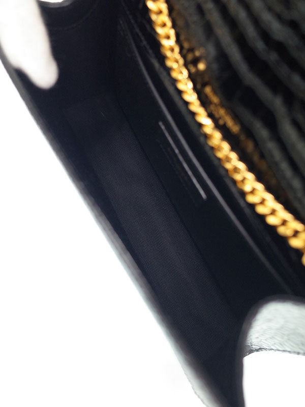Saint Laurent- Classic Kate Satchel Chain Shoulder Bag Black
