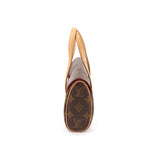 Louis Vuitton Monogram Sonatine Hand Bag Brown Gold Metal Fittings