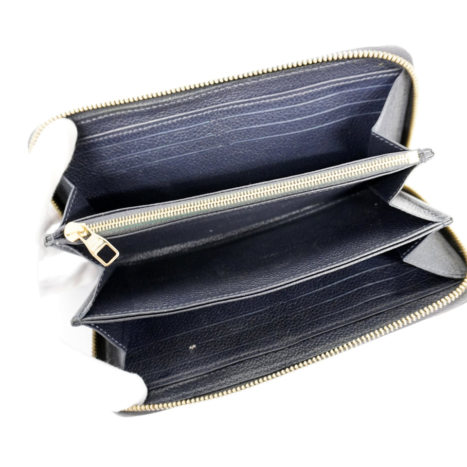 Louis Vuitton Long Wallet Monogram Implant Zippy Wallet