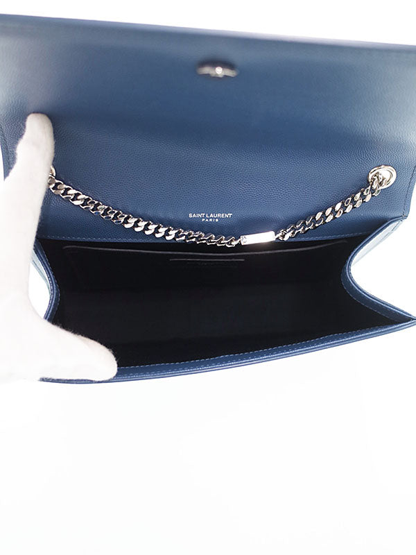 Saint Laurent- Paris Classic Kate Satchel Blue