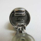 Chanel Silver Earrings Coco Mark AB Rank