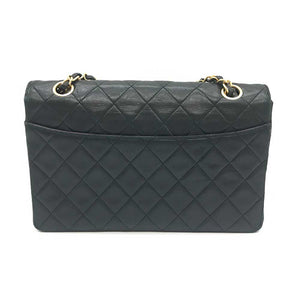Chanel Matelasse Lambskin Chain Shoulder Bag Black