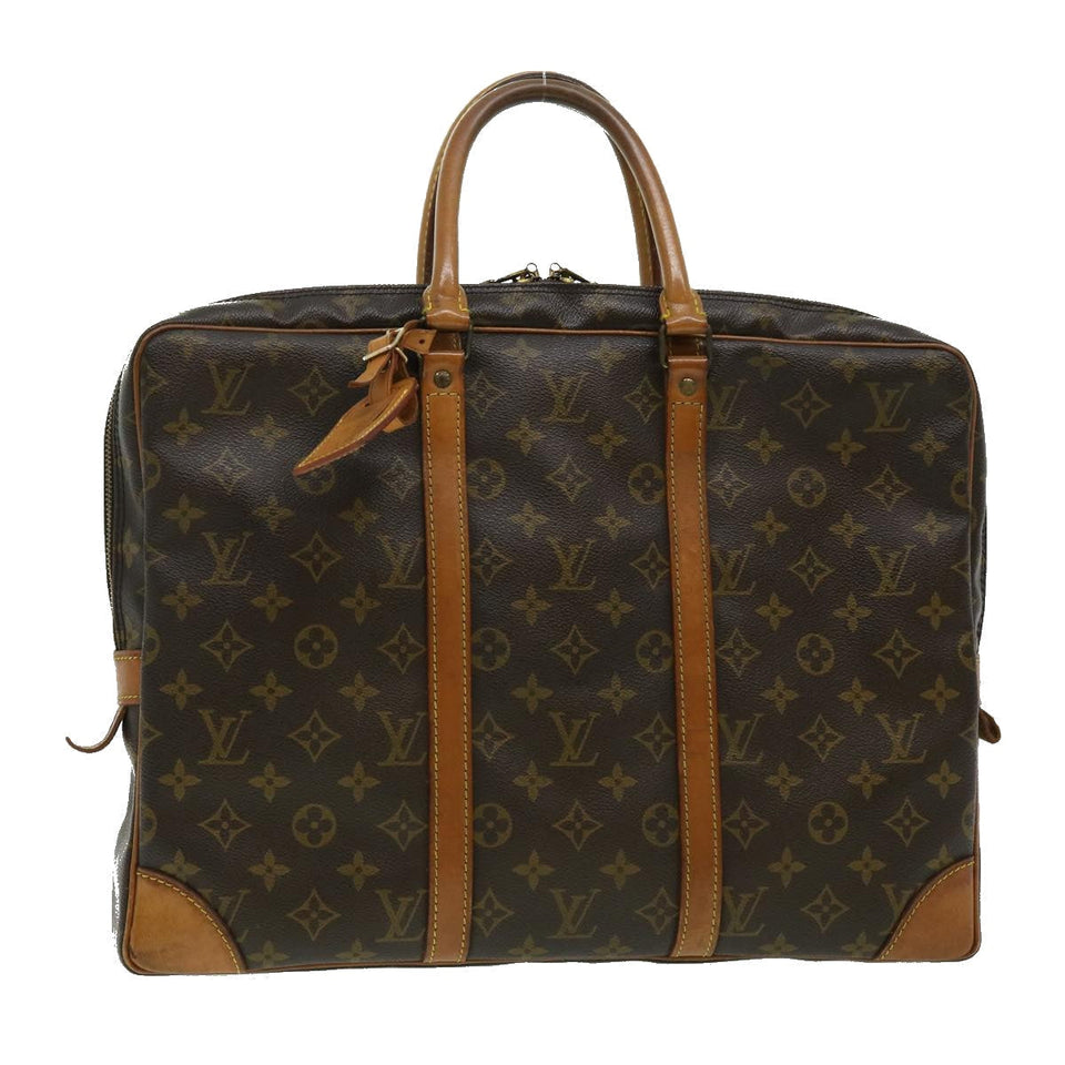 Louis Vuitton Monogram Porte Documents Voyage Hand Bag Auth