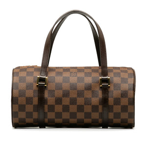 Louis Vuitton Damier Ebene Papillon Handbag Brown