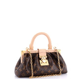 Louis Vuitton Monogram Top Handle Frame Clutch Monogram Canvas