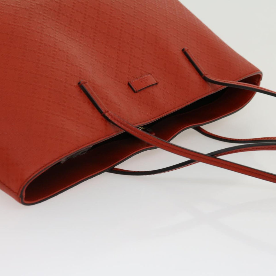 Gucci Diamante Lax Tote Bag Leather Red 353397 30343