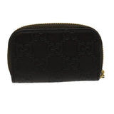 Gucci GG Canvas Coin Purse Leather Brown 30350