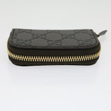 Gucci GG Canvas Coin Purse Leather Brown 30350