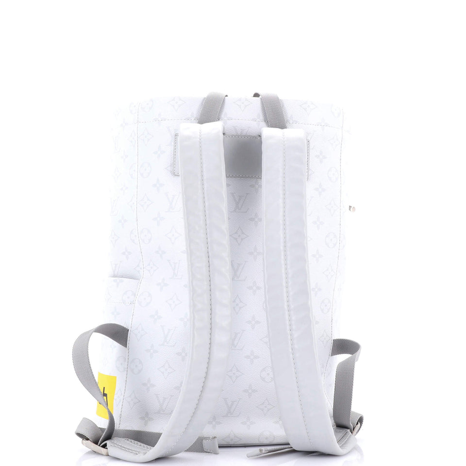 Louis Vuitton Chalk Backpack Limited Edition Logo Story Monogram Canvas
