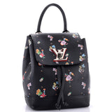 Louis Vuitton Lockme Backpack Floral Printed Leather Mini