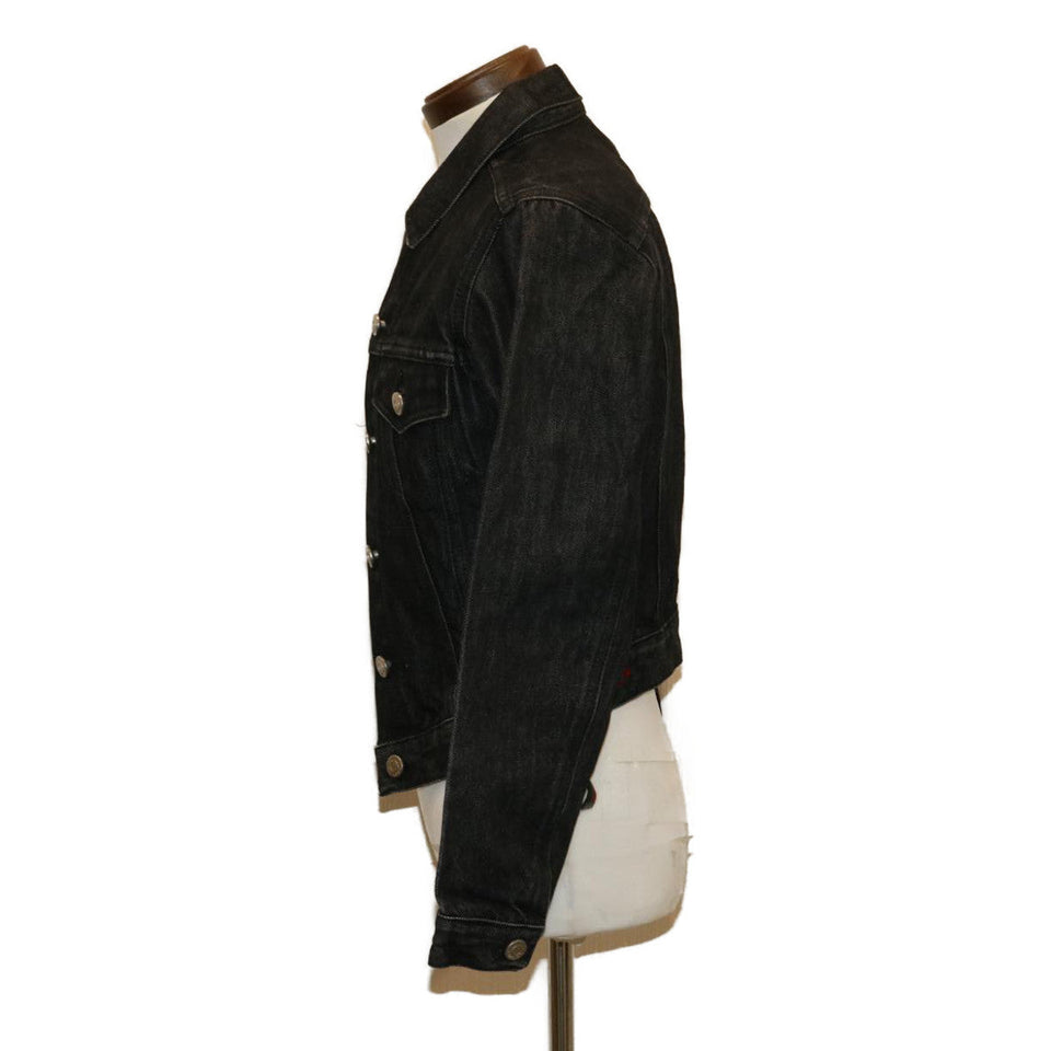 Gucci WebSherry Line Jeans Jacket Black Red Green 30387