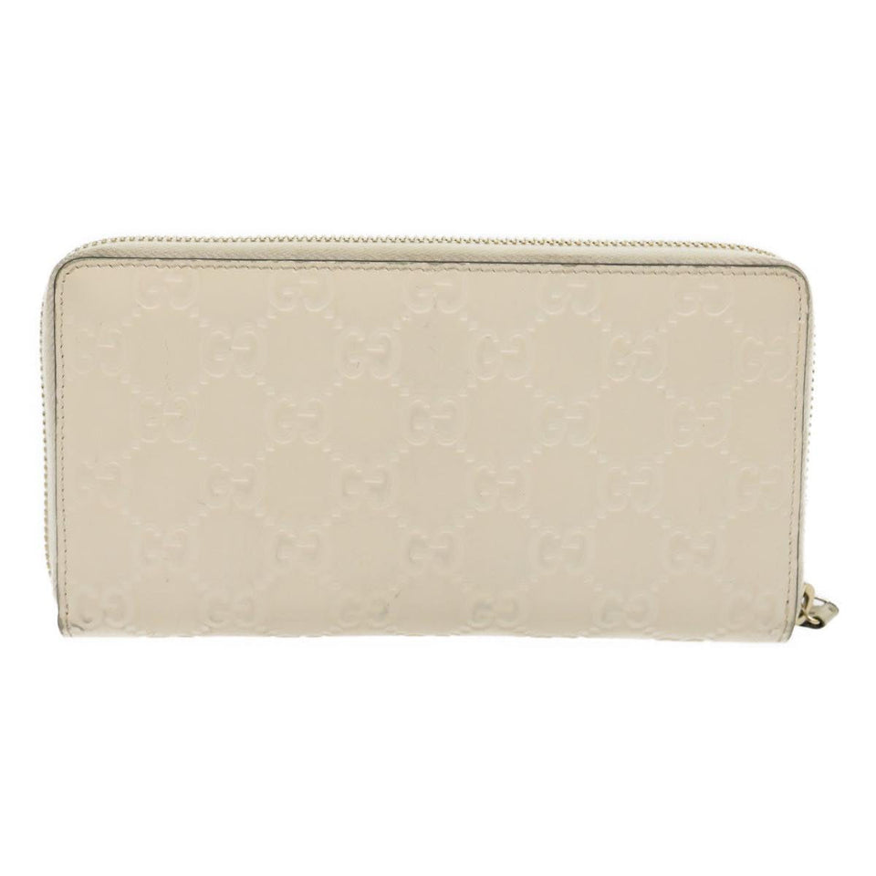 Gucci GG Canvas Guccissima Long Wallet White 30393
