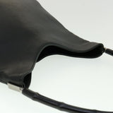 Gucci Bamboo Shoulder Bag Leather Black 30395
