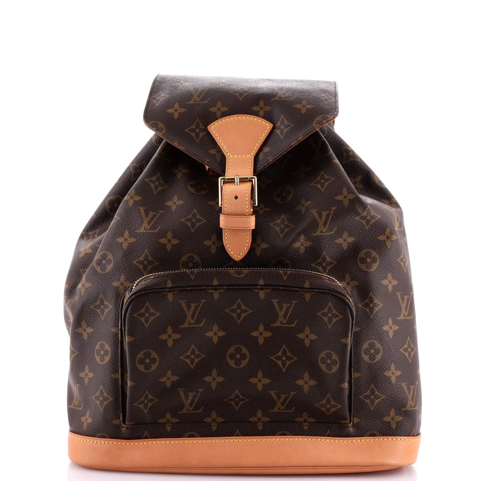 Louis Vuitton Vintage Montsouris Backpack Monogram Canvas GM